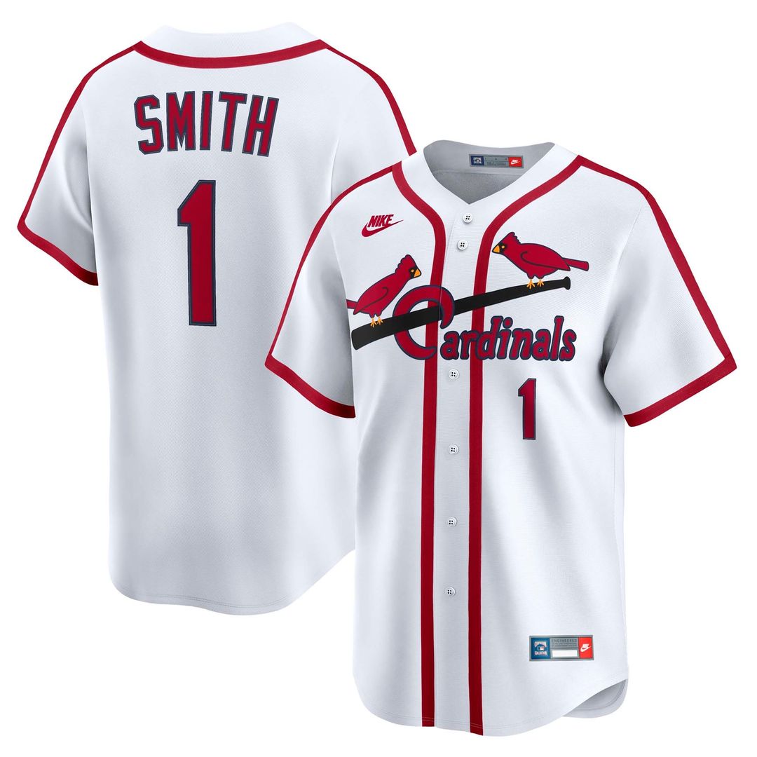 St. Louis Cardinals Ozzie Smith Nike Throwback Cooperstown Limited Jersey - White Team Jersey Sports Fan Apparel