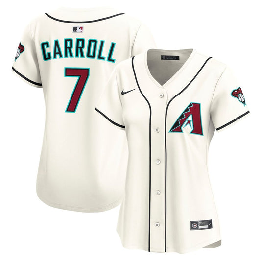 Arizona Diamondbacks Corbin Carroll Nike Women's Home Limited Player Jersey - Cream Team Jersey Sports Fan Apparel