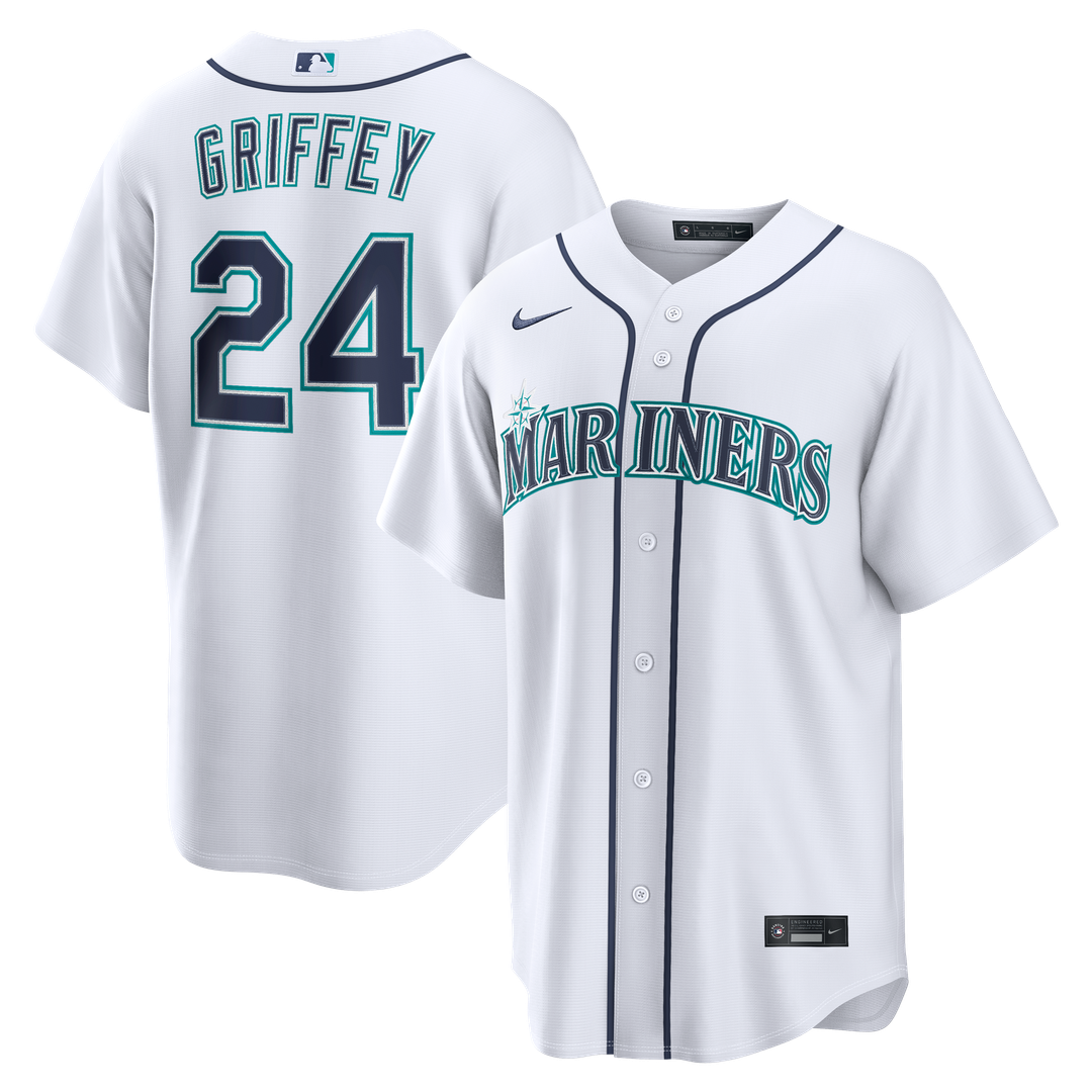 Seattle Mariners Ken Griffey Jr. Nike Home Replica Jersey - White Team Jersey Sports Fan Apparel