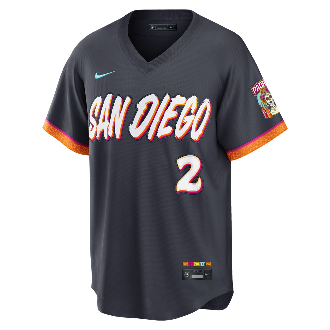 San Diego Padres Xander Bogaerts Nike 2026 City Connect Stadium Jersey - Obsidian Team Jersey Sports Fan Apparel