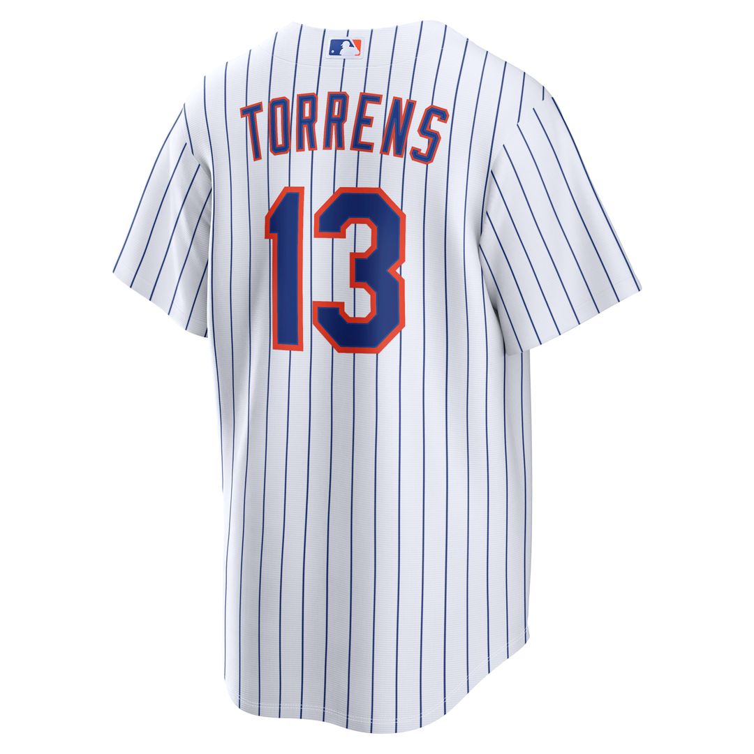 New York Mets Luis Torrens Nike Home Replica Jersey - White Team Jersey Sports Fan Apparel