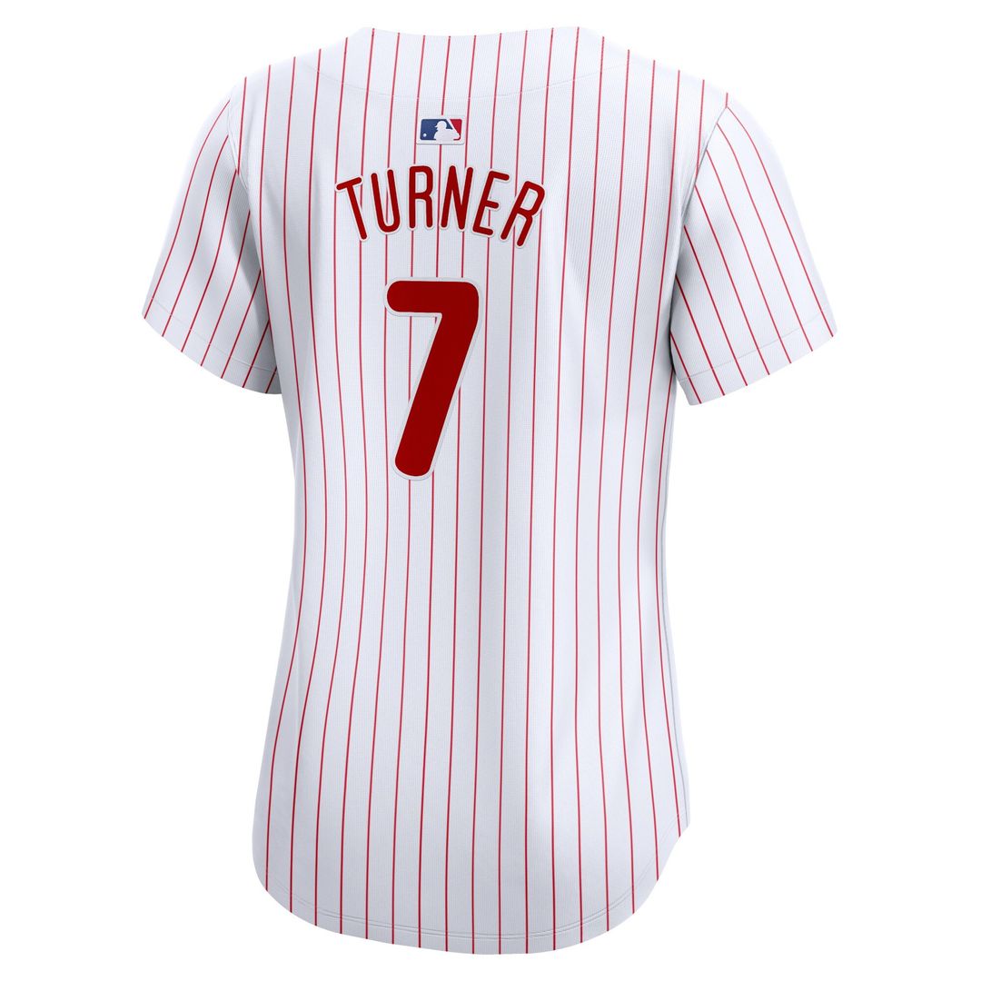 Philadelphia Phillies Trea Turner Nike Women's Home Limited Player Jersey - White Team Jersey Sports Fan Apparel
