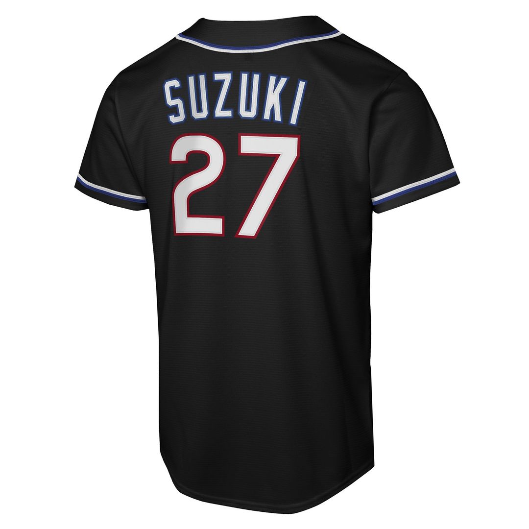 Chicago Cubs Seiya Suzuki Nike Youth Fashion Replica Player Jersey - Black Team Jersey Sports Fan Apparel