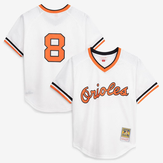 Baltimore Orioles Cal Ripken Jr. Mitchell & Ness Authentic Batting Practice Jersey - White Team Jersey Sports Fan Apparel