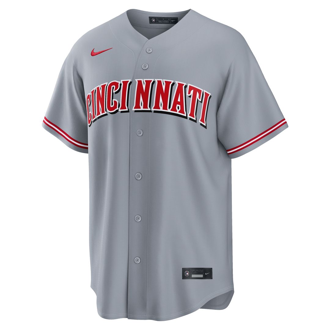 Cincinnati Reds Elly De La Cruz Nike Road Replica Jersey - Gray Team Jersey Sports Fan Apparel