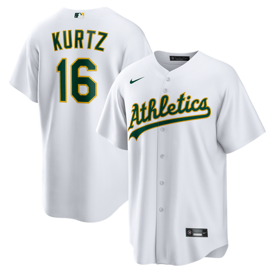 Athletics Nick Kurtz Nike Home Replica Player Jersey - White Team Jersey Sports Fan Apparel
