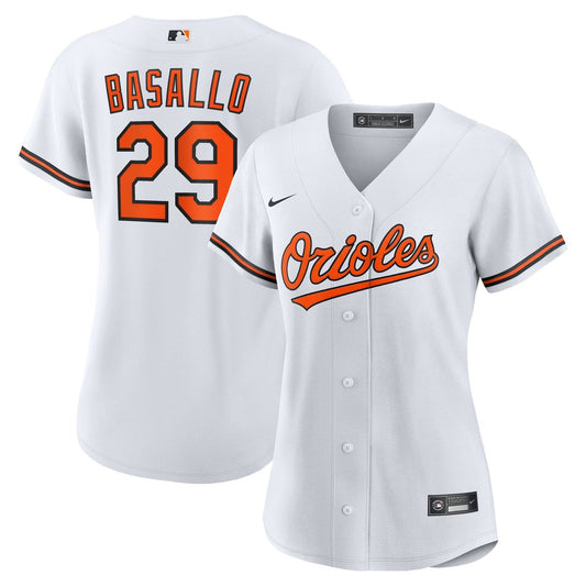 Baltimore Orioles Samuel Basallo Nike Women's Replica Player Jersey - White Team Jersey Sports Fan Apparel