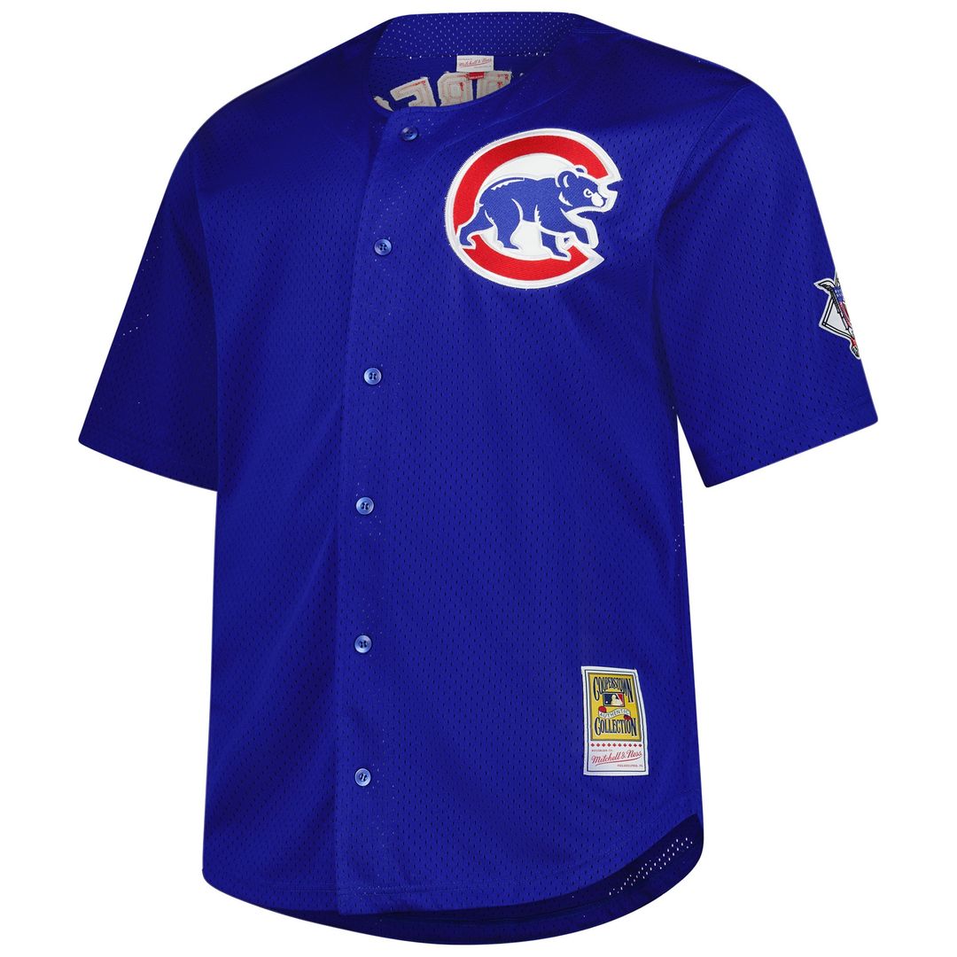 Chicago Cubs Ryne Sandberg Mitchell & Ness Big & Tall Cooperstown Mesh Batting Practice Jersey - Royal Team Jersey Sports Fan Apparel