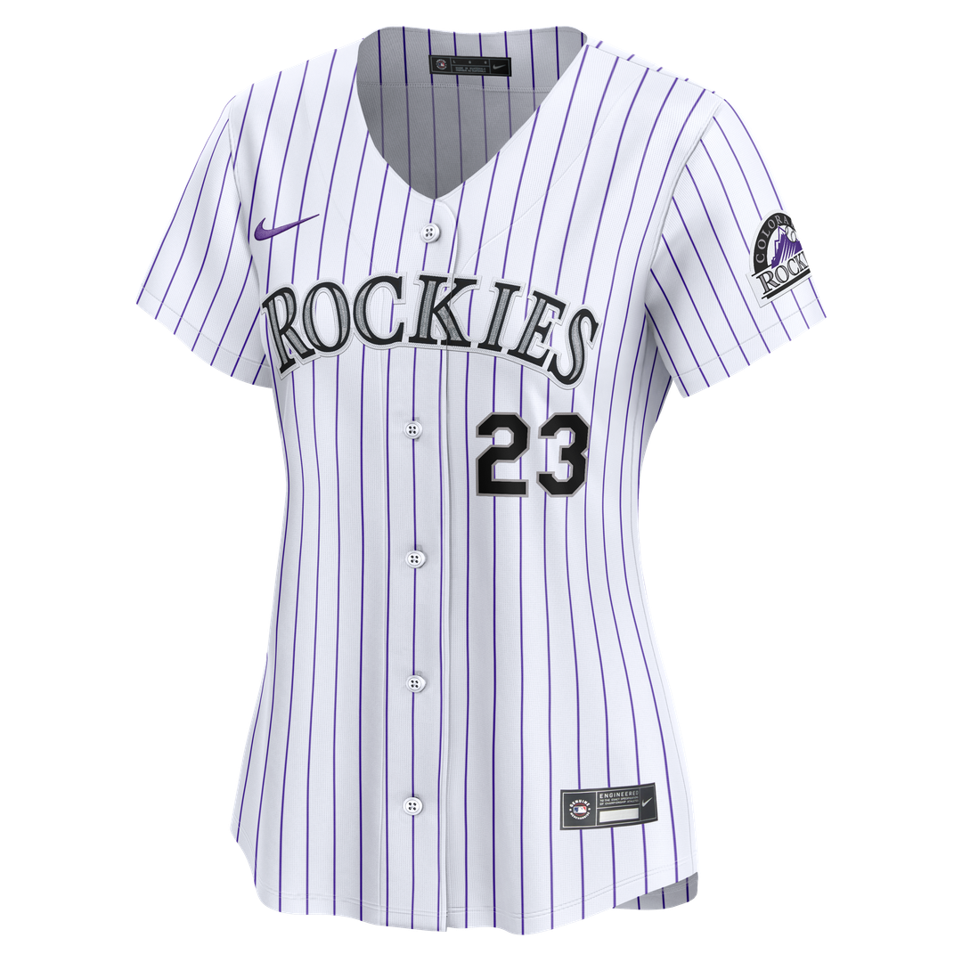 Colorado Rockies Kris Bryant Nike Women's Home Limited Player Jersey - White Team Jersey Sports Fan Apparel