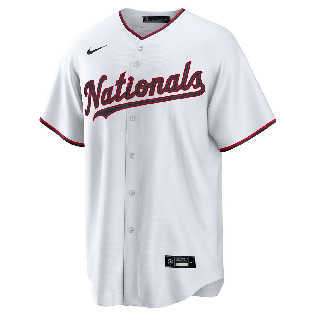 Washington Nationals Nike Home Custom Replica Jersey - White Team Jersey Sports Fan Apparel
