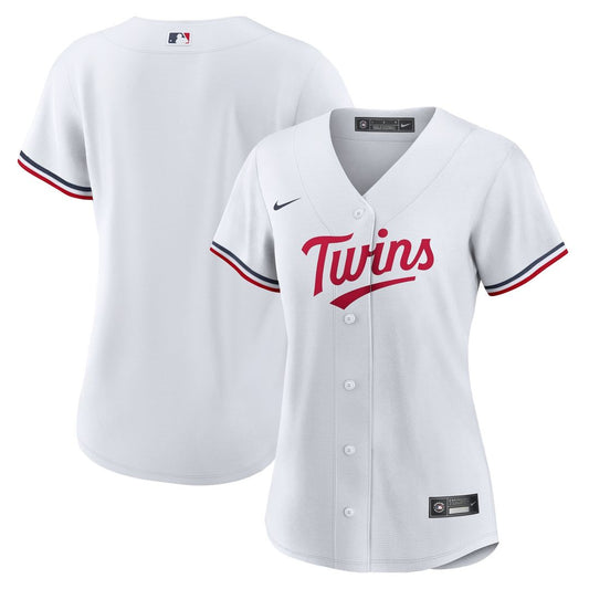 Minnesota Twins Nike Women's Home Replica Team Logo Jersey - White Team Jersey Sports Fan Apparel