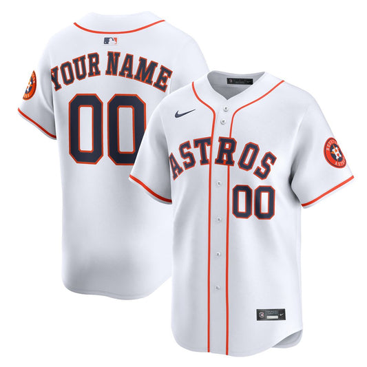 Houston Astros Nike Home Limited Custom Jersey - White Team Jersey Sports Fan Apparel