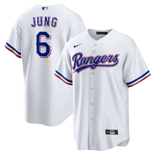 Texas Rangers Josh Jung Nike Replica Player Jersey - White Team Jersey Sports Fan Apparel