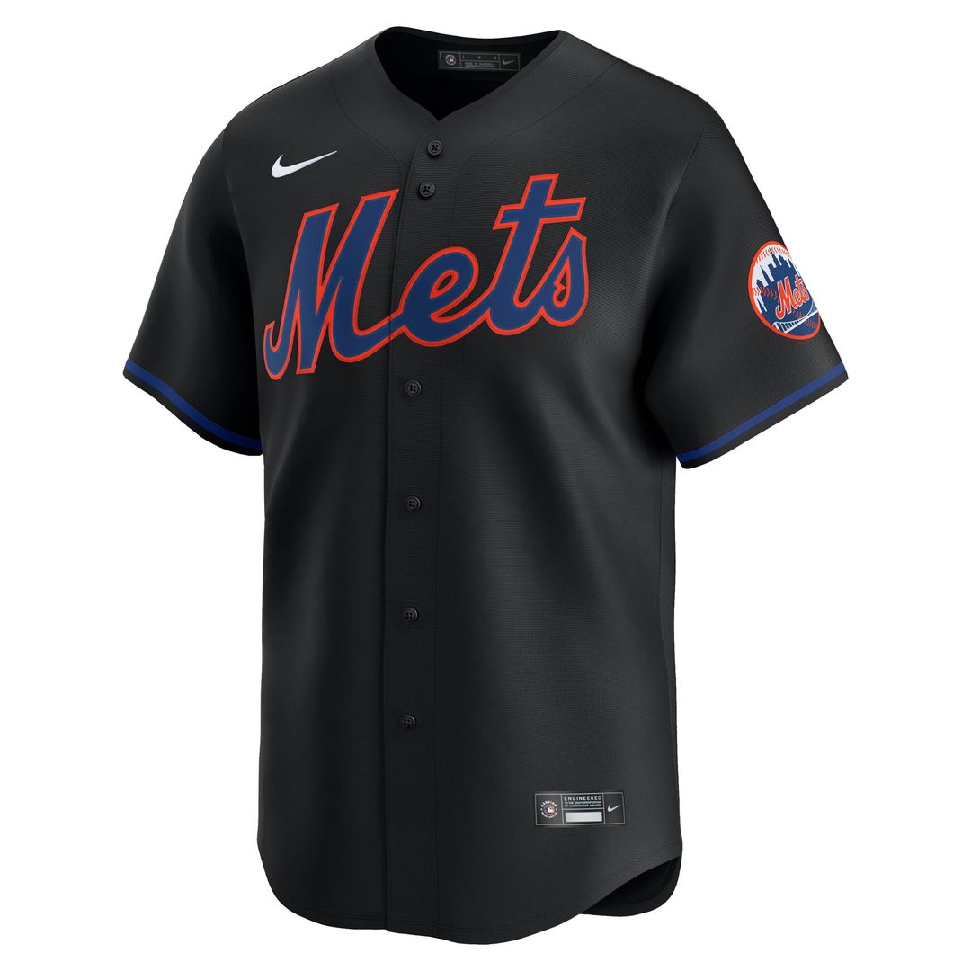 New York Mets Nike Alternate Limited Jersey - Black Team Jersey Sports Fan Apparel
