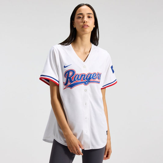 Texas Rangers Nike Women's Home Limited Jersey - White Team Jersey Sports Fan Apparel