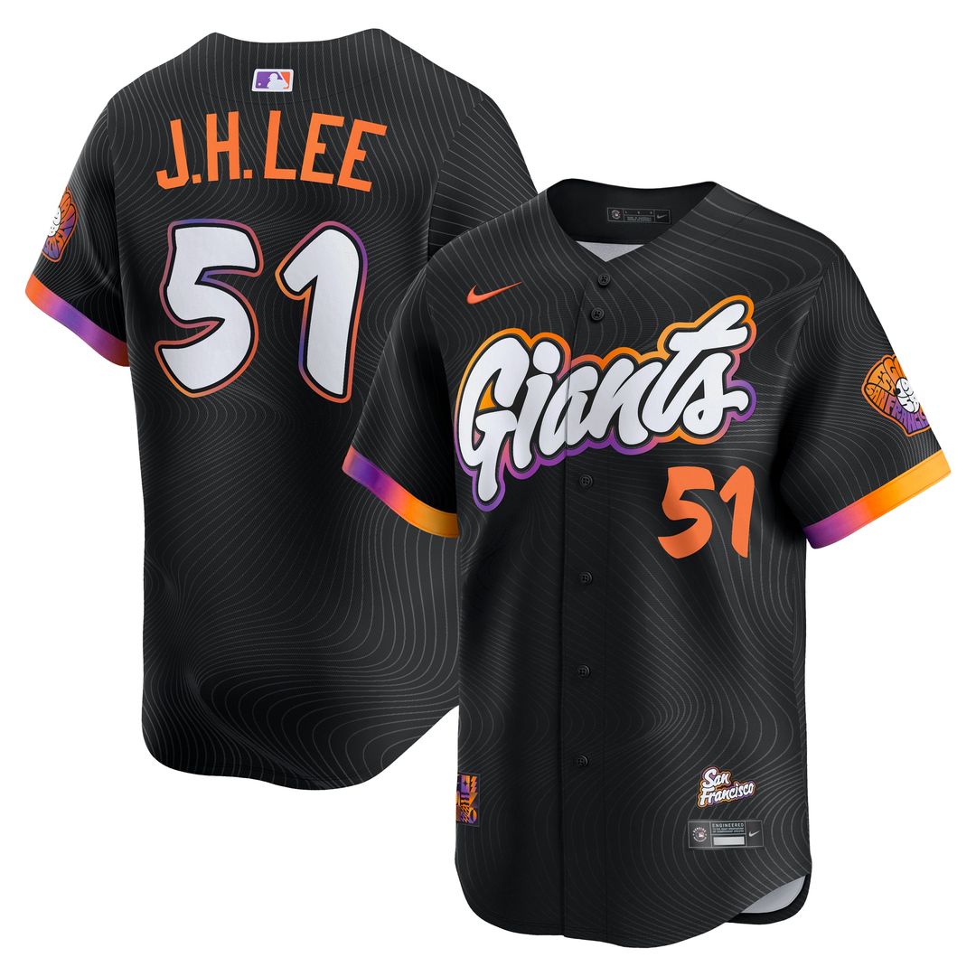 San Francisco Giants Jung Hoo Lee Nike 2025 City Connect Limited Jersey - Black Team Jersey Sports Fan Apparel