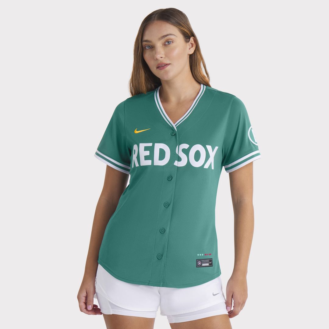 Boston Red Sox Nike Women's 2025 City Connect Limited Jersey - Green Team Jersey Sports Fan Apparel