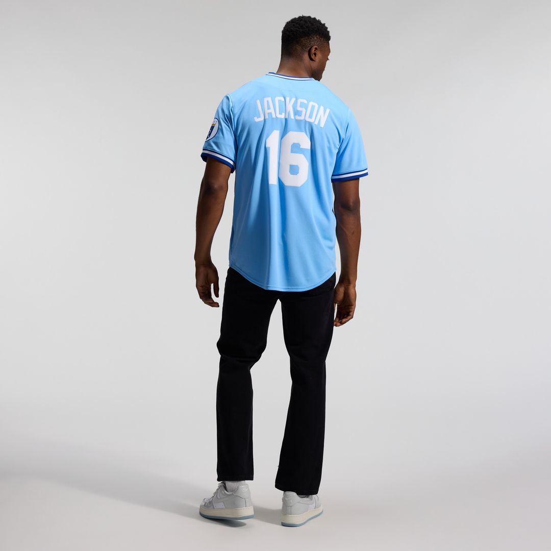 Kansas City Royals Bo Jackson Nike Throwback Cooperstown Limited Jersey - Light Blue Team Jersey Sports Fan Apparel