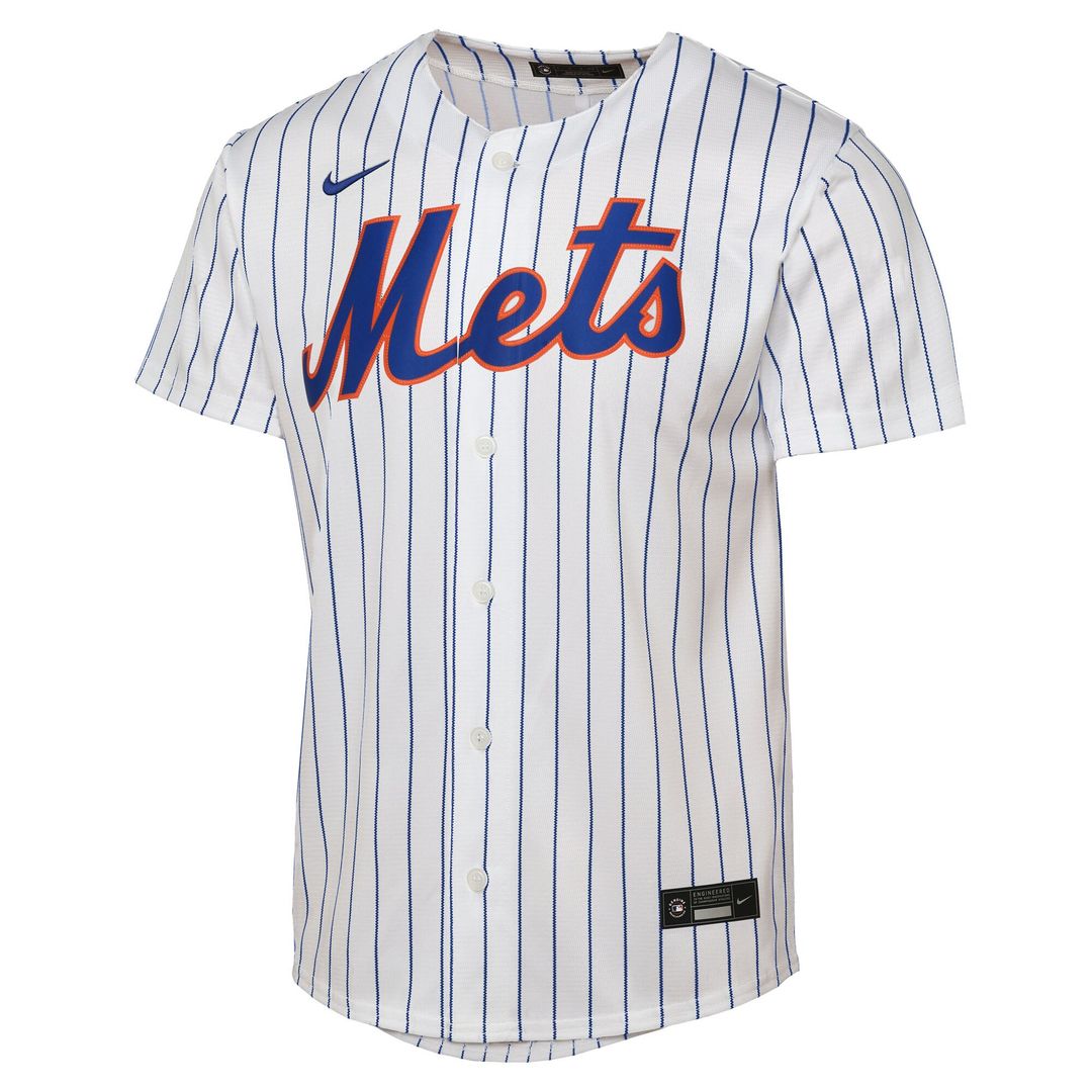 New York Mets Francisco Lindor Nike Youth Home Replica Player Jersey - White Team Jersey Sports Fan Apparel