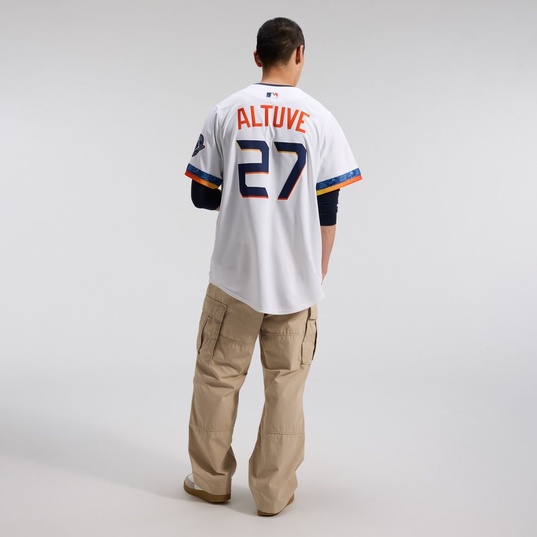 Houston Astros Jose Altuve Nike 2025 City Connect Limited Player Jersey - White Team Jersey Sports Fan Apparel