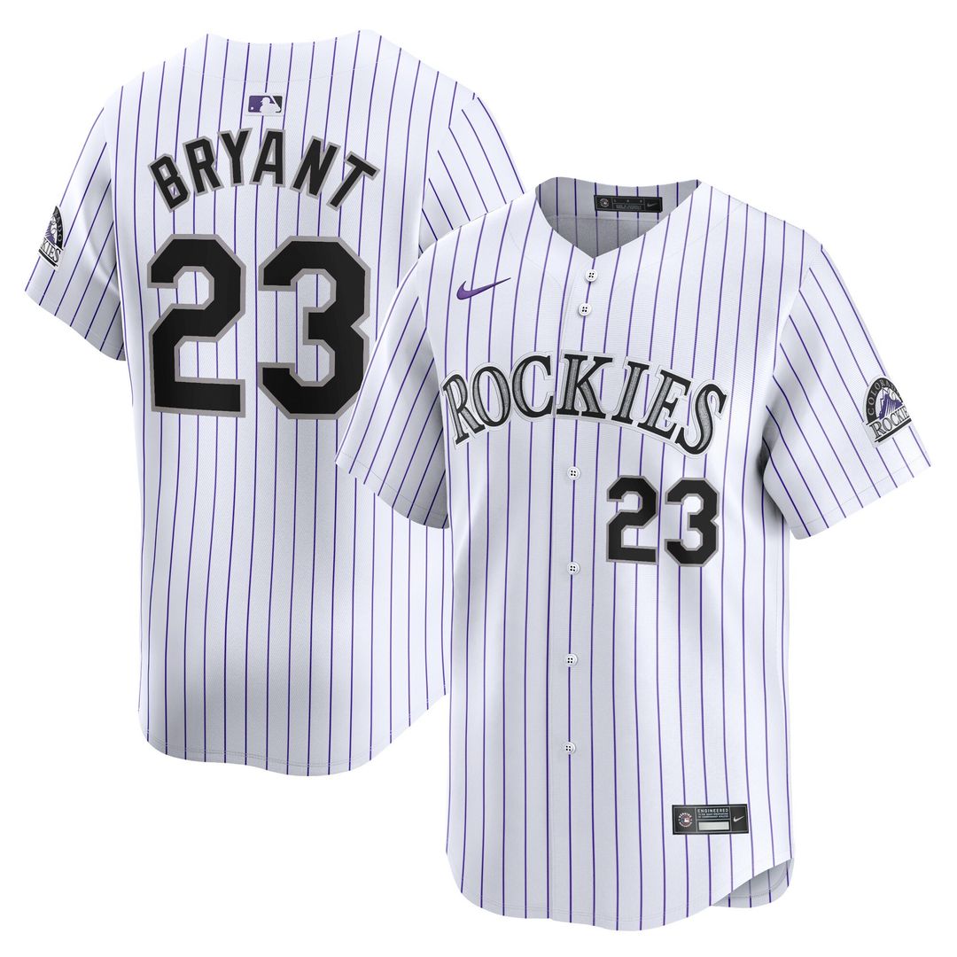 Colorado Rockies Kris Bryant Nike Home Limited Player Jersey - White Team Jersey Sports Fan Apparel