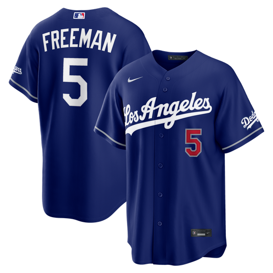 Los Angeles Dodgers Freddie Freeman Nike Alternate Stadium Jersey - Royal Team Jersey Sports Fan Apparel