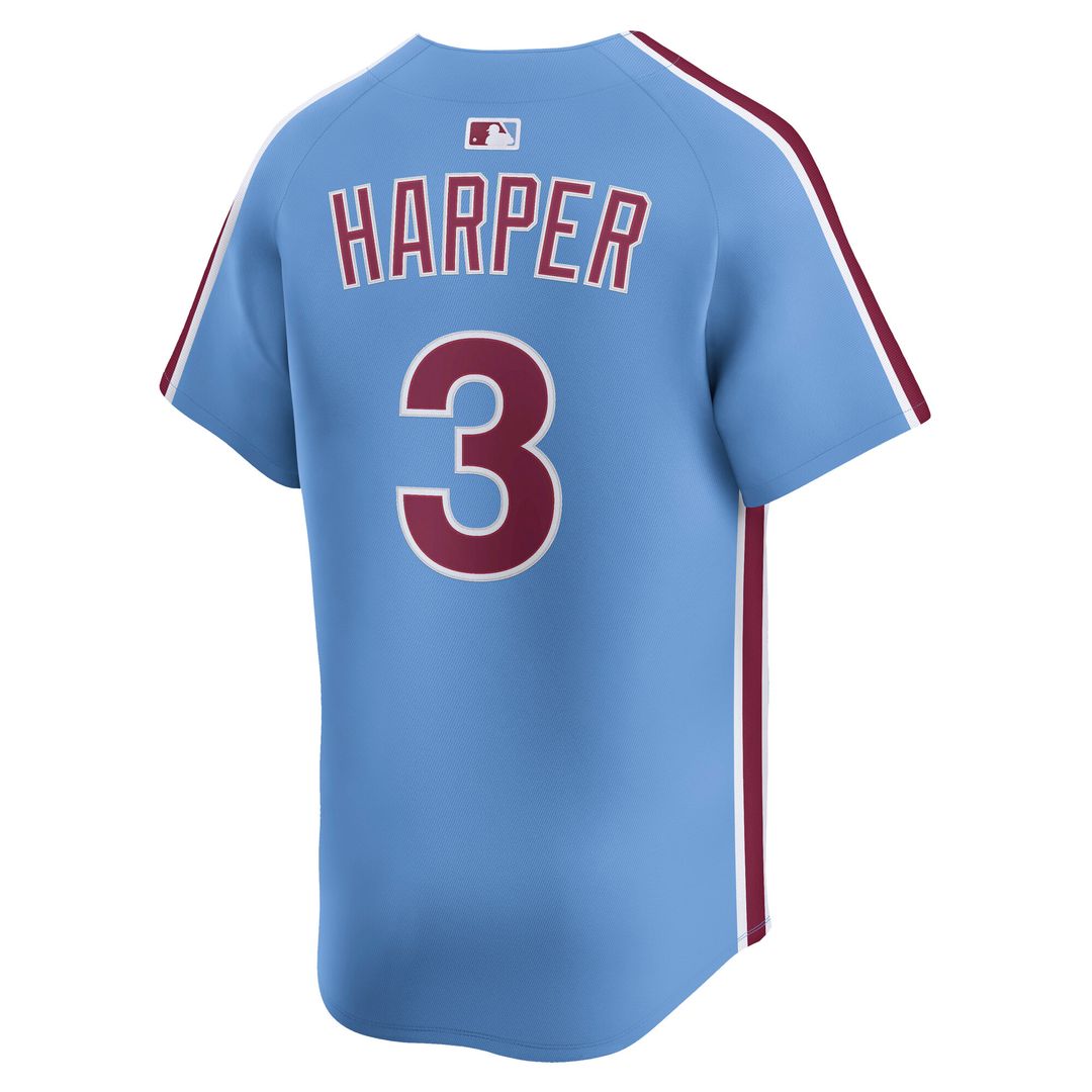 Philadelphia Phillies Bryce Harper Nike Alternate Limited Player Jersey - Light Blue Team Jersey Sports Fan Apparel