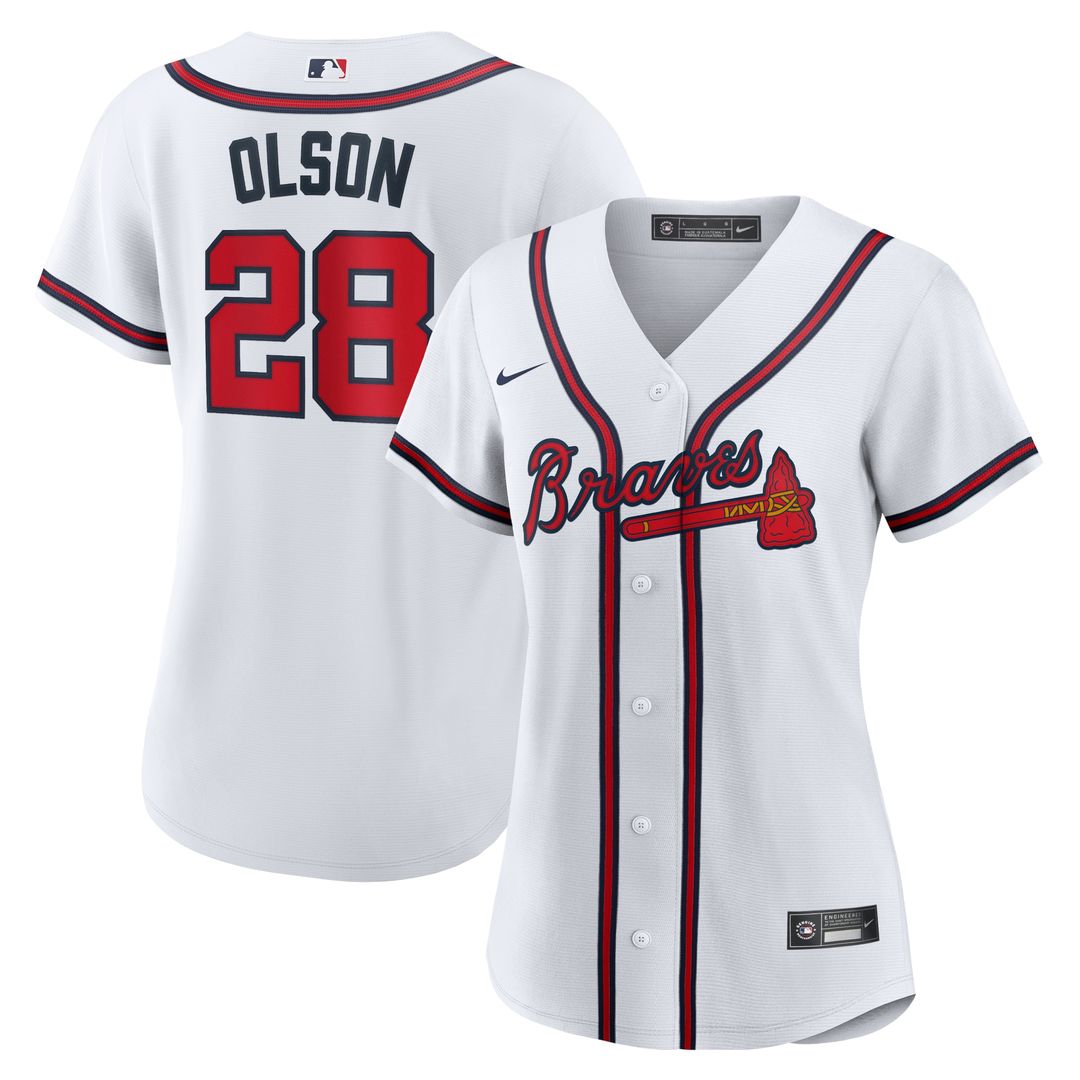 Atlanta Braves Matt Olson Nike Women's Home Replica Player Jersey - White Team Jersey Sports Fan Apparel
