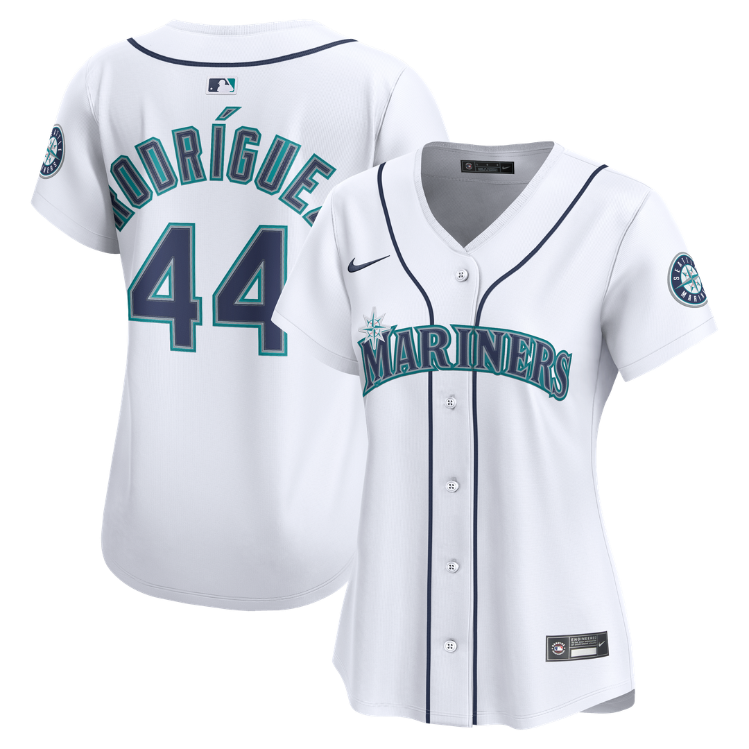 Seattle Mariners Julio Rodríguez Nike Women's Home Limited Jersey - White Team Jersey Sports Fan Apparel