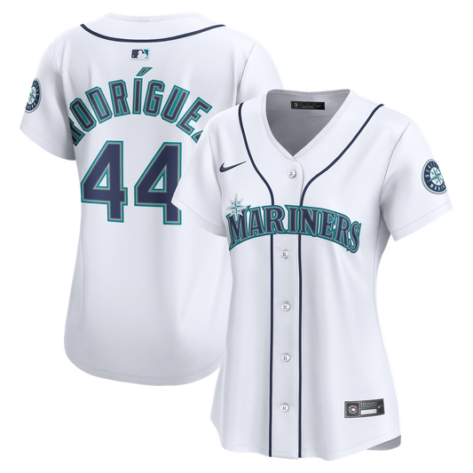 Seattle Mariners Julio Rodríguez Nike Women's Home Limited Jersey - White Team Jersey Sports Fan Apparel