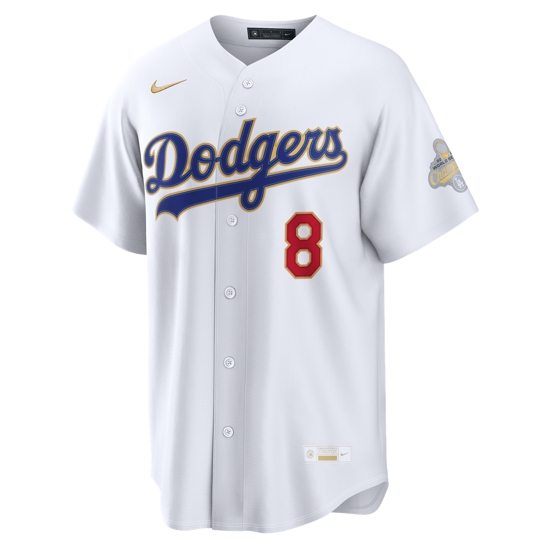 Los Angeles Dodgers Enrique Hernández Nike 2026 Gold Collection Stadium Jersey - White Team Jersey Sports Fan Apparel