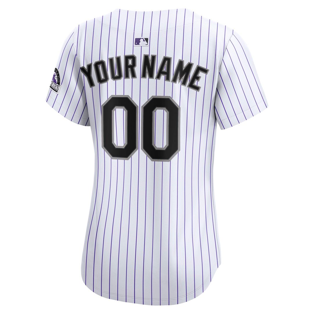 Colorado Rockies Nike Women's Home Limited Custom Jersey - White Team Jersey Sports Fan Apparel