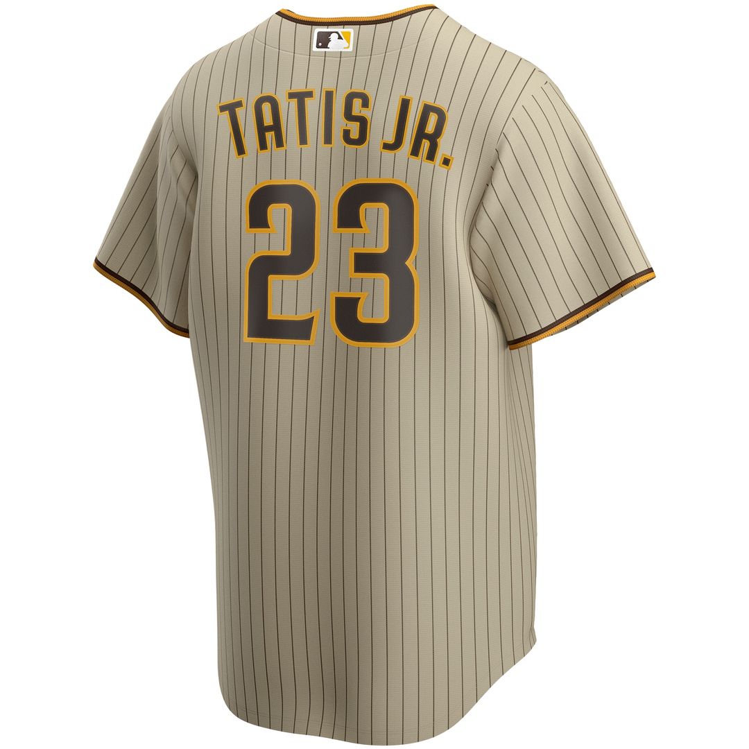 San Diego Padres Fernando Tatis Jr. Nike Alternate Replica Player Jersey - Tan Team Jersey Sports Fan Apparel