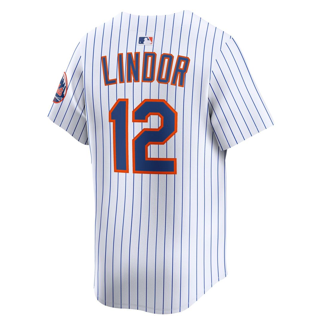 New York Mets Francisco Lindor Nike Alternate Limited Jersey - Black Team Jersey Sports Fan Apparel