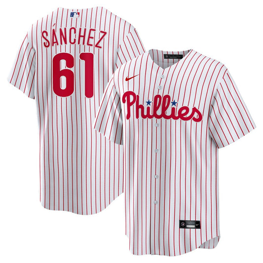 Philadelphia Phillies Cristopher Sanchez Nike Home Replica Jersey - White Team Jersey Sports Fan Apparel