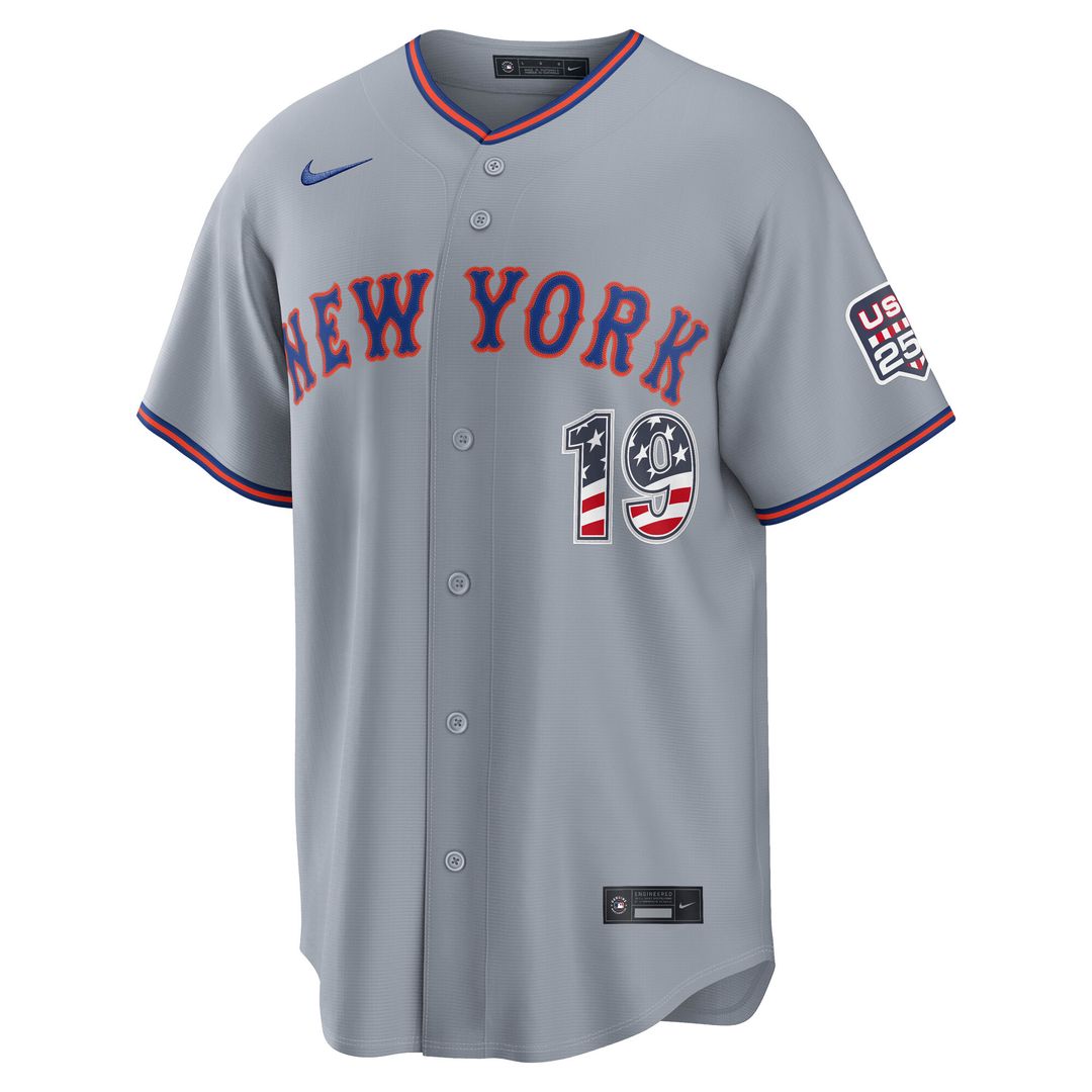 New York Mets Bo Bichette Nike USA 250 Fourth of July Road Stadium Jersey - Gray Team Jersey Sports Fan Apparel