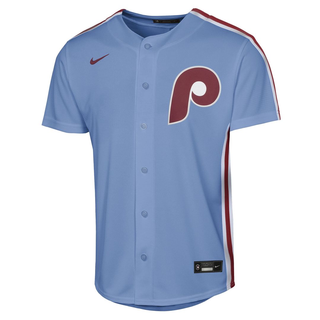 Philadelphia Phillies Bryce Harper Nike Youth Alternate Replica Jersey - Light Blue Team Jersey Sports Fan Apparel