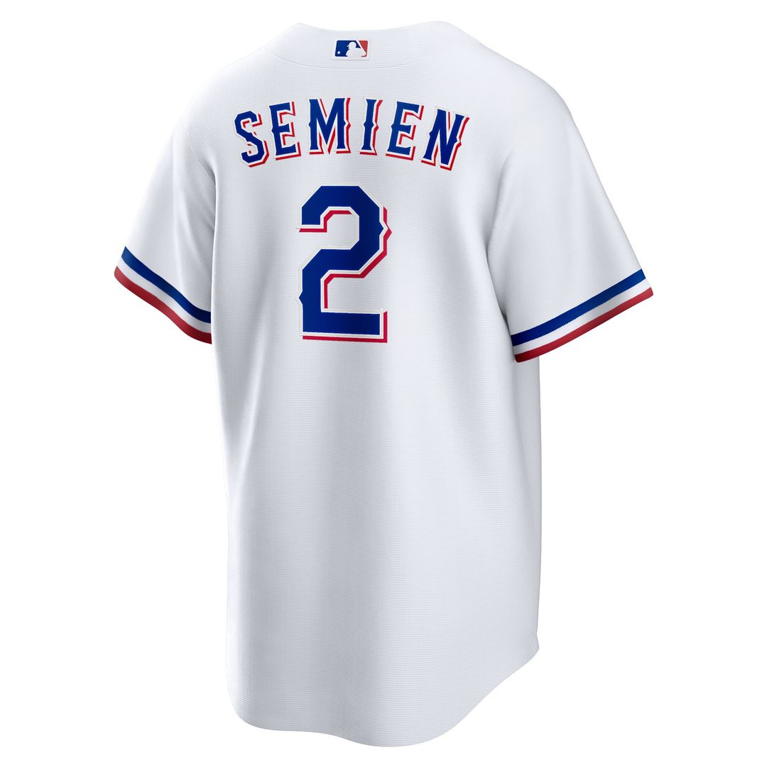 Texas Rangers Marcus Semien Nike Home Replica Player Jersey - White Team Jersey Sports Fan Apparel