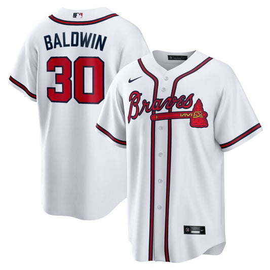 Atlanta Braves Drake Baldwin Nike Home Replica Jersey - White Team Jersey Sports Fan Apparel