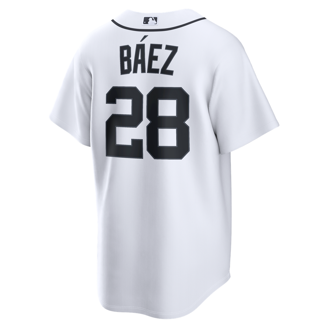 Detroit Tigers Javier Báez Nike Home Replica Jersey - White Team Jersey Sports Fan Apparel
