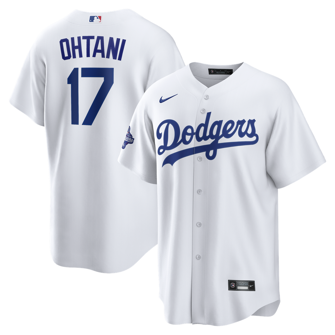 Los Angeles Dodgers Shohei Ohtani Nike 2025 World Series Champions Home Replica Jersey - White Team Jersey Sports Fan Apparel