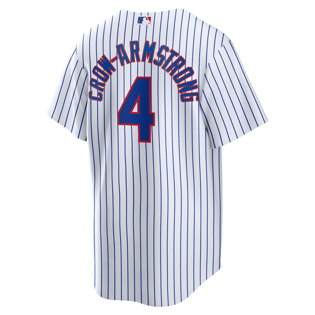 Chicago Cubs Pete Crow - Armstrong Nike Home Replica Jersey - White Team Jersey Sports Fan Apparel