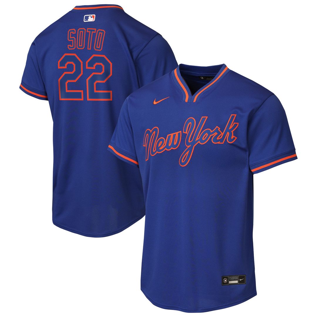 New York Mets Juan Soto Nike Youth Road Replica Jersey - Gray Team Jersey Sports Fan Apparel
