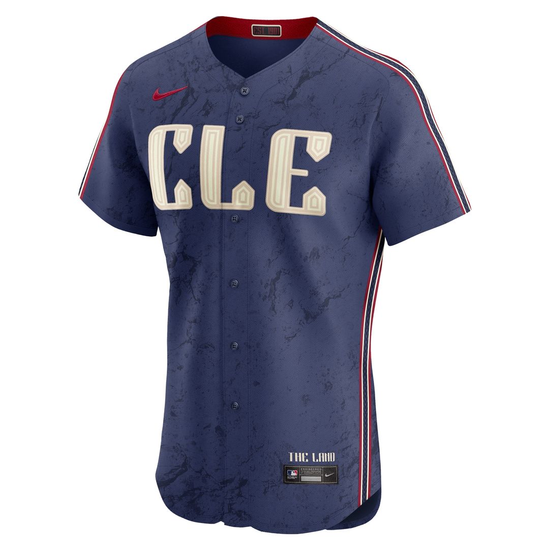 Cleveland Guardians Nike City Connect Elite Jersey - Navy Team Jersey Sports Fan Apparel