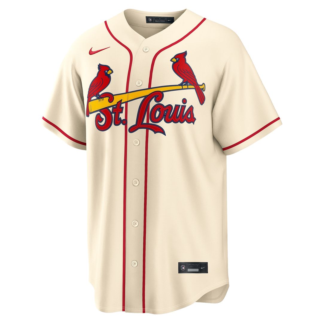 St. Louis Cardinals Masyn Winn Nike Alternate Replica Jersey - Cream Team Jersey Sports Fan Apparel