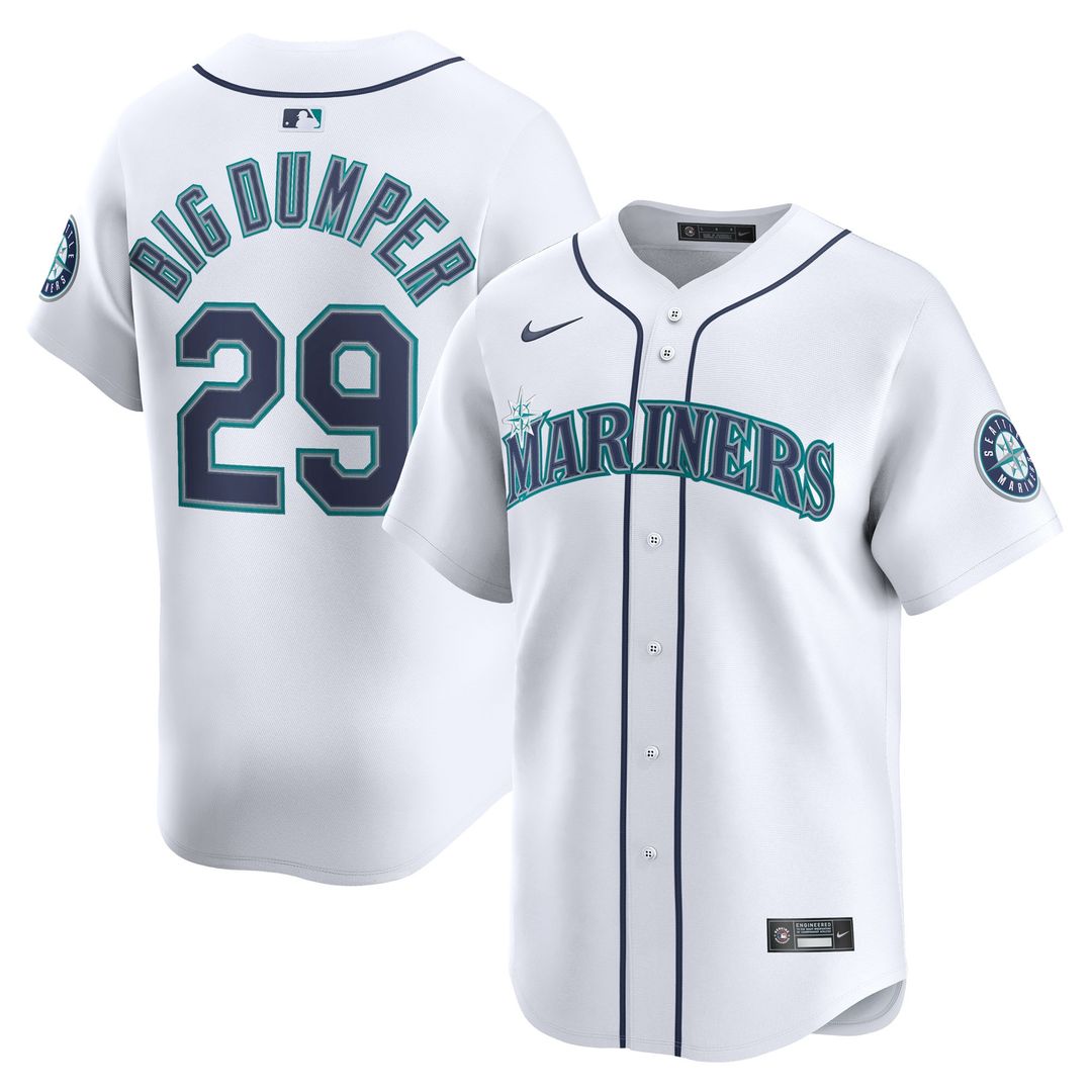 Seattle Mariners Cal Raleigh Nike Home Limited Player Jersey - White Team Jersey Sports Fan Apparel