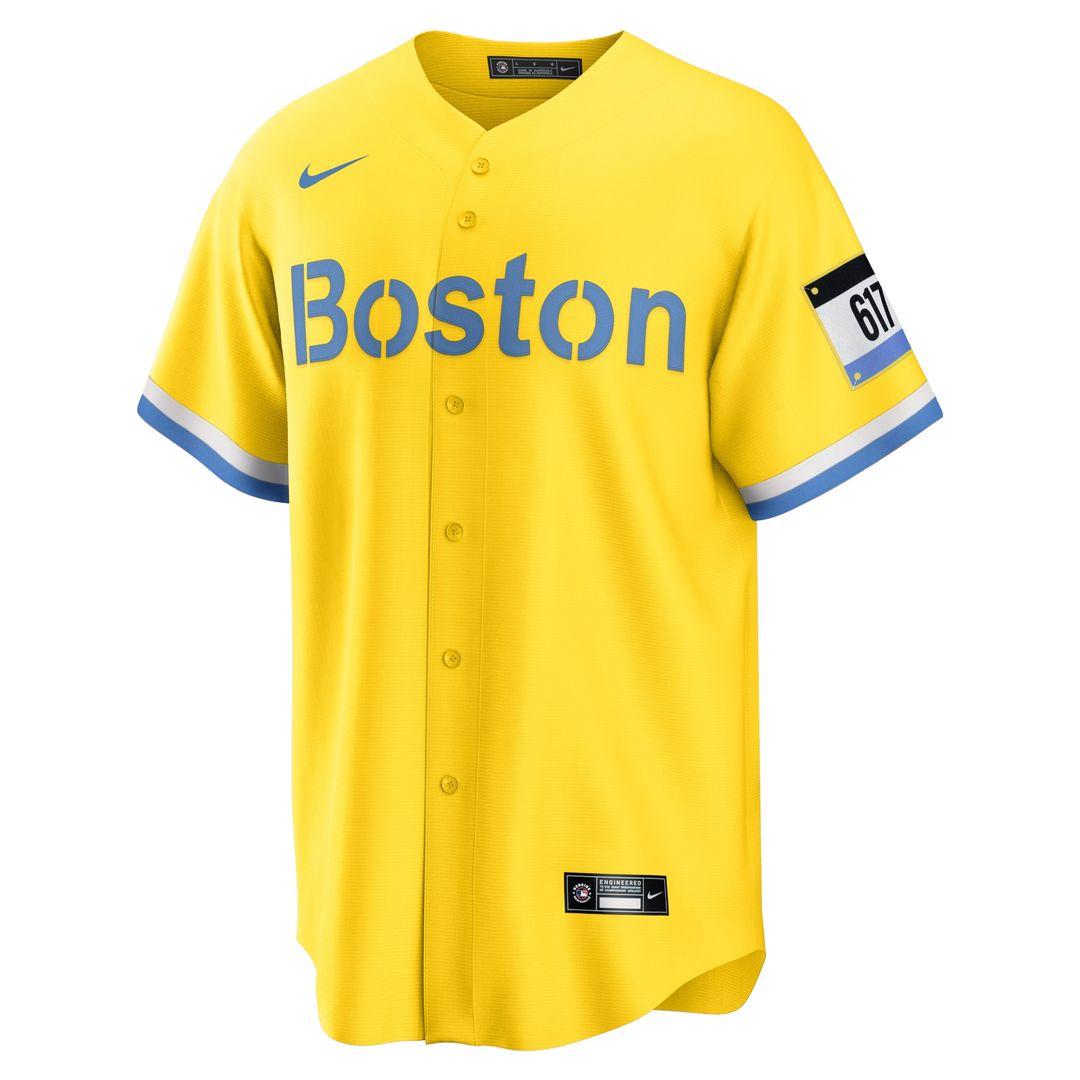 Boston Red Sox David Ortiz Nike Retired Player City Connect Replica Jersey - Gold Team Jersey Sports Fan Apparel