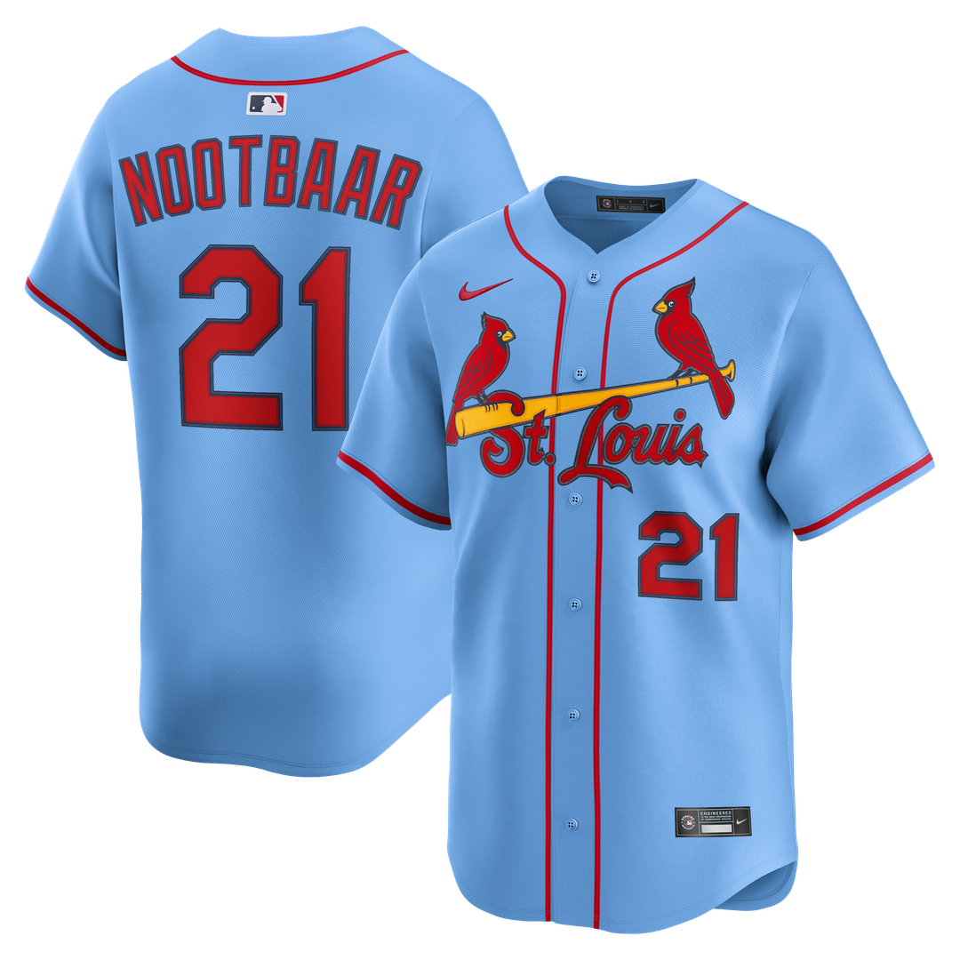 St. Louis Cardinals Lars Nootbaar Nike Alternate Limited Jersey - Light Blue Team Jersey Sports Fan Apparel
