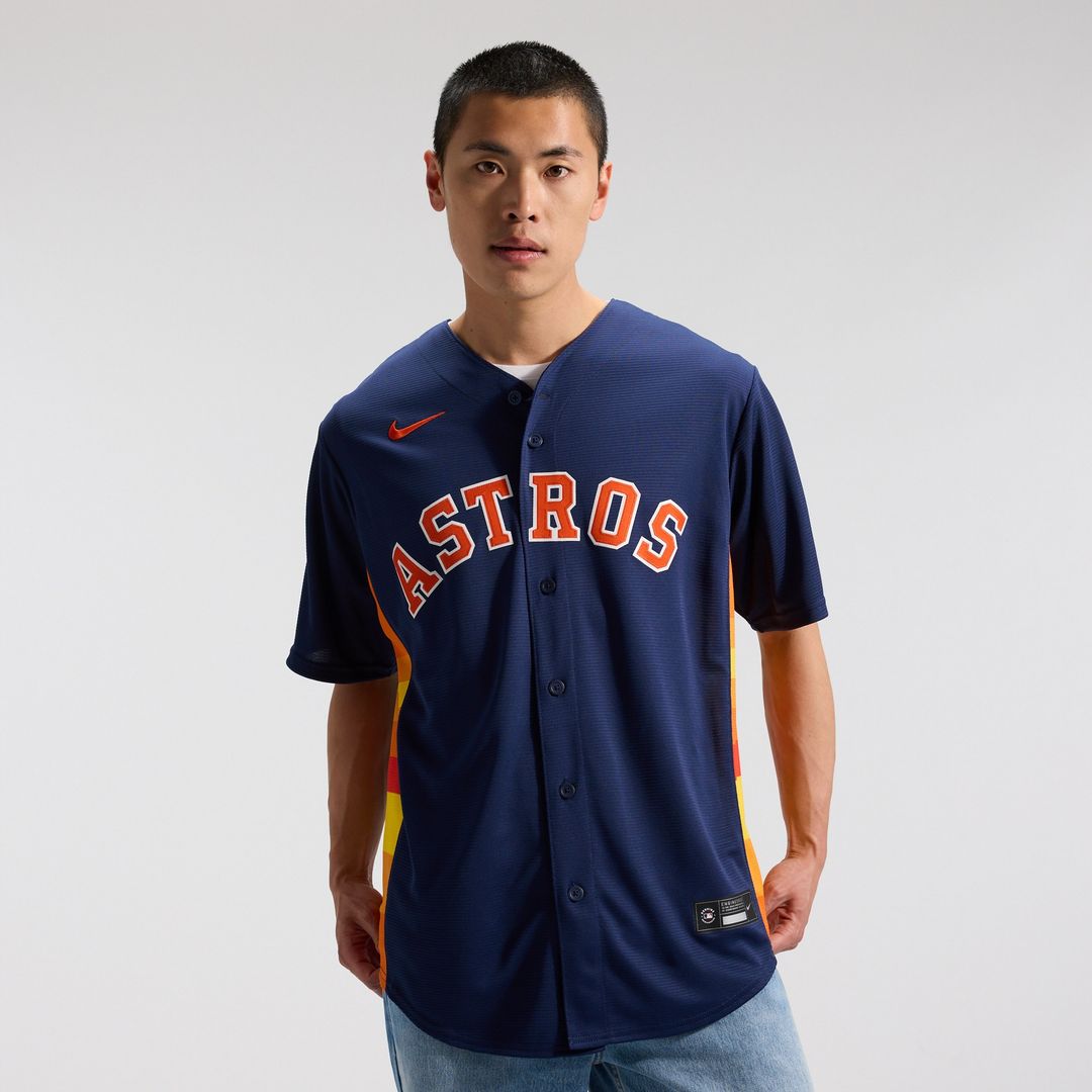 Houston Astros Jose Altuve Nike Alternate 2 Replica Jersey - Navy Team Jersey Sports Fan Apparel