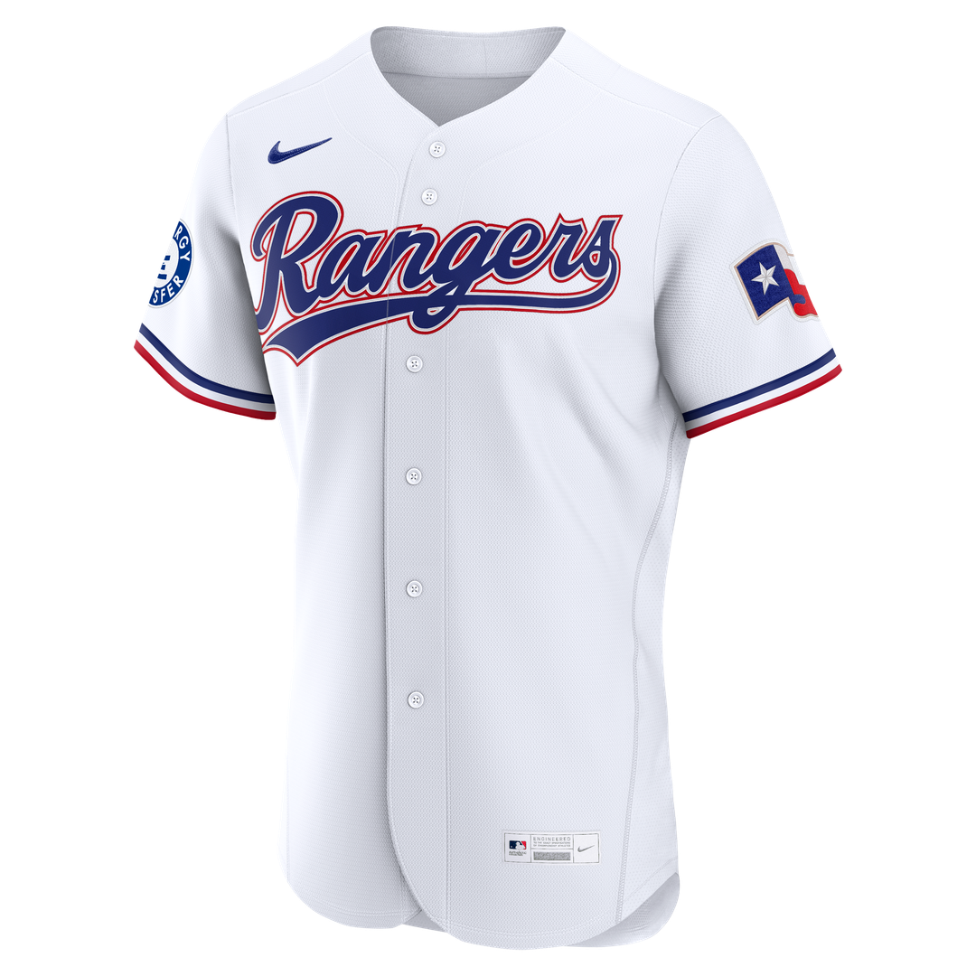 Texas Rangers Corey Seager Nike Home Authentic Sponsor Patch Jersey - White Team Jersey Sports Fan Apparel